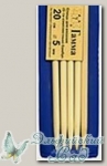 Чулочные спицы Гамма (Gamma) BC2 бамбуковые d=5 мм 20 см