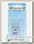 Иглы для швейных машин бытовых GAMMA NT №100 для трикотажа 5 шт