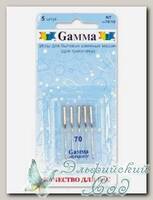 Иглы для швейных машин бытовых GAMMA NT №70 для трикотажа 5 шт
