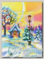 RTO Вышивка с открыткой-паспарту CH807 *Зимний закат*