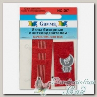 Иглы бисерные Гамма (Gamma) NC-207 6 шт d=0.46 мм