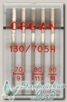 Иглы ORGAN для бытовых швейных машин - ассорти №№ 70-90, 5 шт