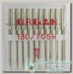 Иглы ORGAN для бытовых швейных машин - универсальные № 80, 10 шт