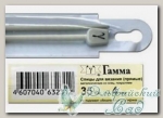 Спицы прямые для вязания Гамма (Gamma) KN2H d=4 мм 35 см