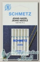 Иглы для бытовых швейных машин для джинсы Schmetz № 70, 5 шт