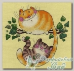 КЛАРТ Набор для вышивания 8-185 *Котята на дереве*