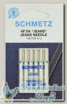 Иглы для бытовых швейных машин для джинсы ассорти Schmetz № 90-110, 5 шт