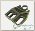 Подвески металлические *Домик 1* (античная бронза) CN-2100181 1 шт