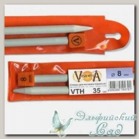 Спицы для вязания прямые Visantia VTH d=8 мм 35 см