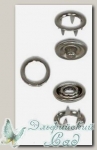 Кнопки рубашечные металлические (под никель) 9 мм 10 комплектов