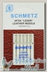 Иглы для бытовых швейных машин для кожи ассорти Schmetz № 80-100, 5 шт